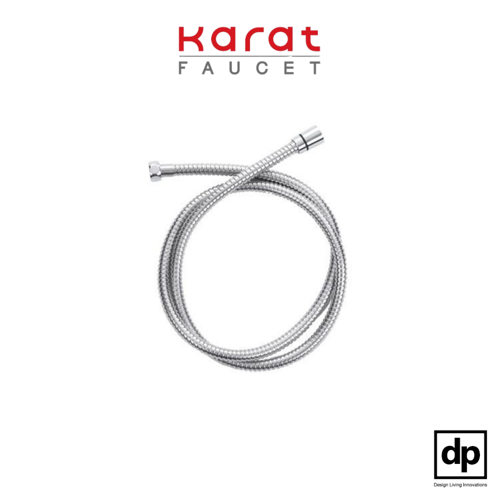 KARAT FAUCET สายฝักบัว สแตนเลส 304 ยาว 150 ซม. สีโครเมียม รุ่น KA-06-921-50 ของแท้