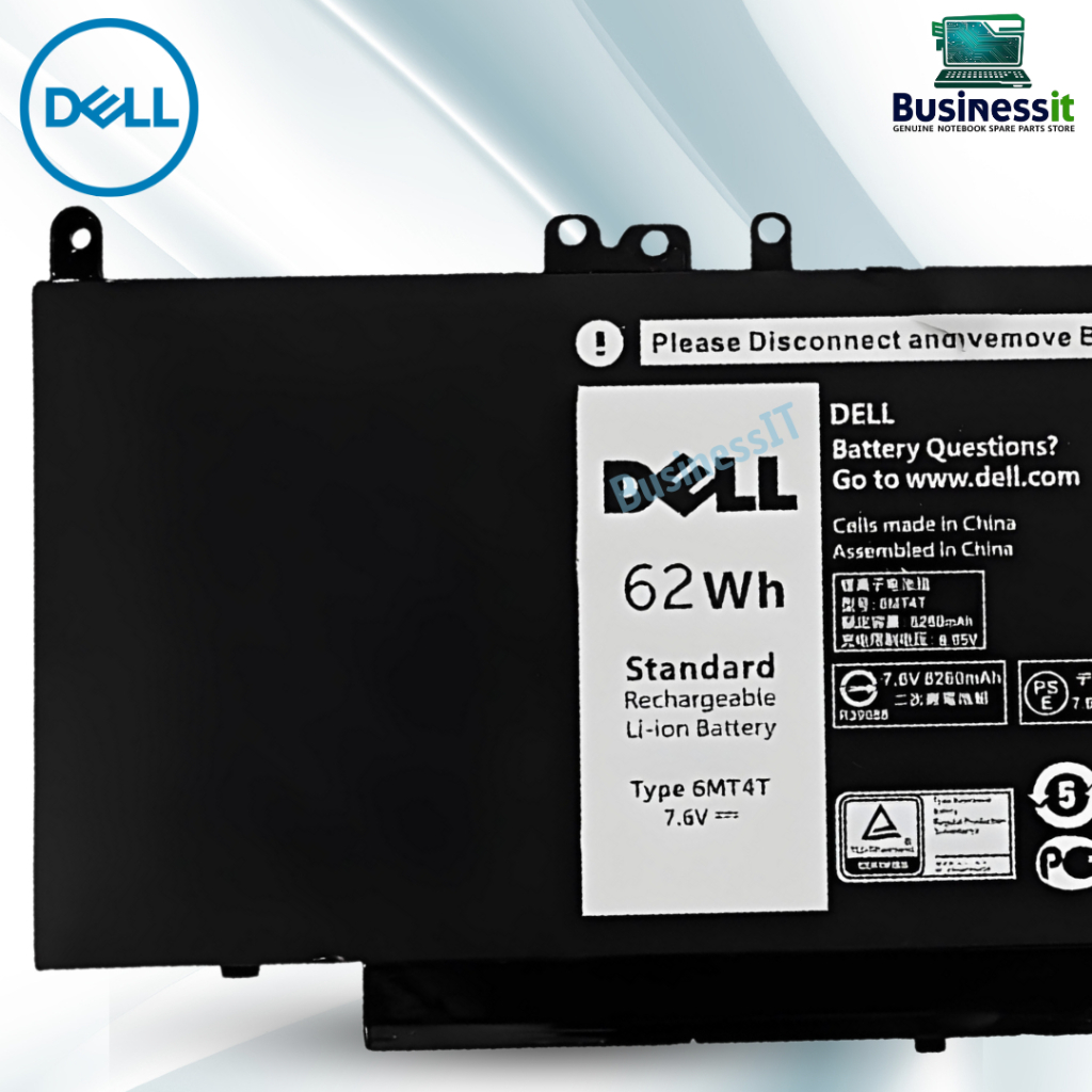 Battery Dell Latitude e5270 e5470 e5570 62Wh แบตเตอรี่ Dell 6MT4T 7V69Y แท้ศูนย์ DELL Thailand