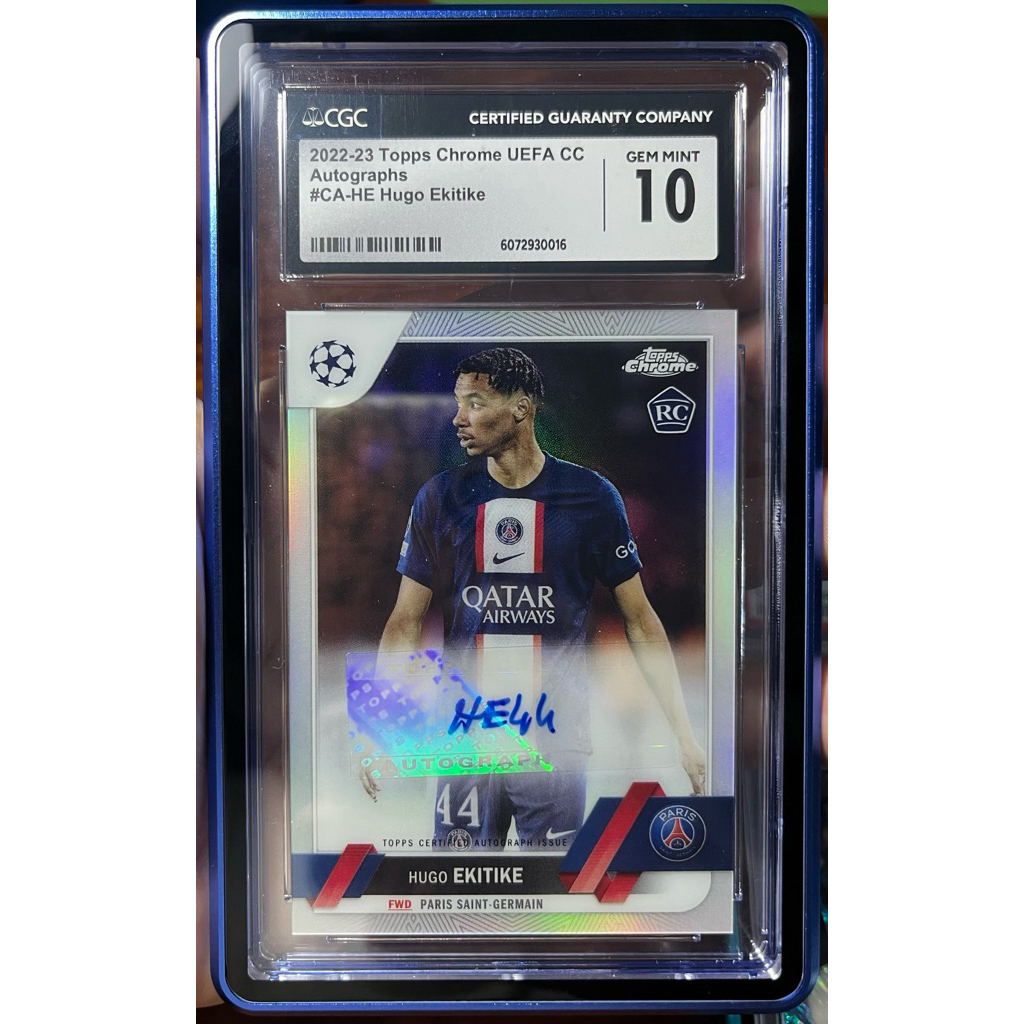 Hugo Ekitike **RC** (Paris Saint-Germain) Topps Chrome UEFA Club Competition 2022/23. อนาคตไกลกับ Li