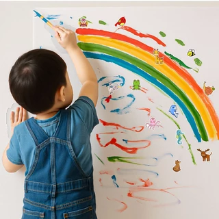 สติกเกอร์สัตว์สำหรับเด็ก 50-100 ชิ้น, สติกเกอร์ขวดน้ำน่ารักสำหรับเด็ก กันน้ำ, ไวนิลแล็ปท็อปเด็กสติกเกอร์แพ็ค, รางวัลห้อง