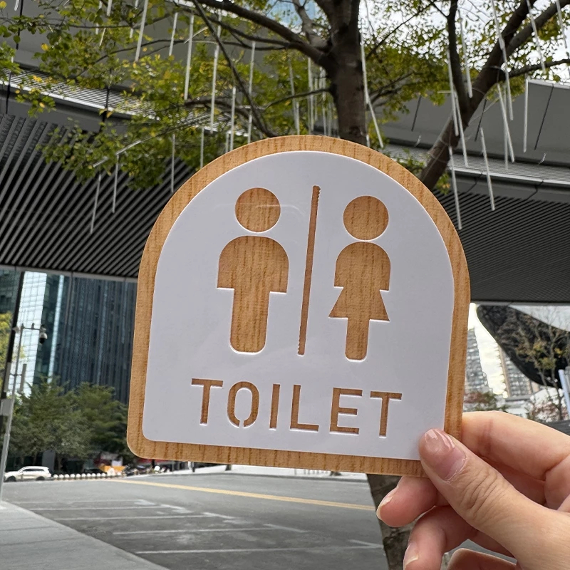 🔥COD🔥ป้ายห้องน้ำ อะคริลิค TOILET WOMEN MAN สติกเกอร์ห้องน้ำ ป้ายสุขาหญิง ป้ายสุขาชาย พร้อมเทปกาวสองหน้า ติดตั้งง่าย