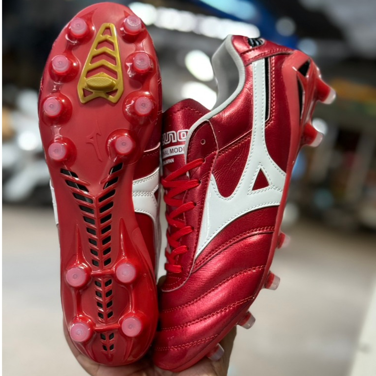 รองเท้า สตั๊ด ฟุตบอล นก มิซูโน่ Mizuno Morelia Dna Jp Fg - หนังวัวแท้ฟอกนุ่ม แถม ถุงผ้า ดันทรง กล่อง