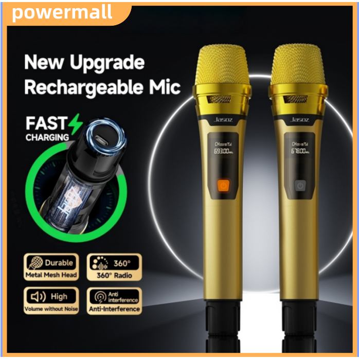 ⚡ส่งจาก กทม⚡Seamwi UHF Wireless Microphone ไมค์ไร้สาย ไมค์ร้องเพลง ไมโครโฟนแบบชาร์จไฟได้