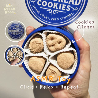 ของเล่นคลายเครียด ASMR ปุ่มกดเสียงเพราะ 3D Print ลายคุกกี้ Shortbread | ของเล่นแก้เครียด น่ารัก พกพาง่าย