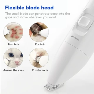 MeeGoo เครื่องตัดขนสัตว์เลี้ยง Pet Trimmer แบบไร้สาย เสียงเบา สำหรับสัตว์เลี้ยง แมว สุนัข