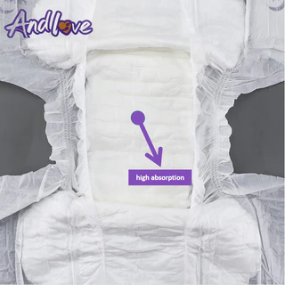 【ซึมเร็วสุด!！】ผ้าอ้อมผู้ใหญ่ Andlove ใช้ได้ทั้งชายหญิง ปลี่ยนง่าย M/L/XL(5 Packs/50ชิ้น) adult diapers ผ้าอ้อมแบบเทป
