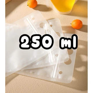 ส่งฟรี ถุงใส่น้ำ มีหูหิ้ว แบบซิปล็อก ก้นตั้งได้ (50 ใบ)