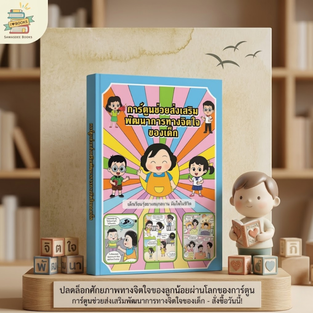 ✅ หนังสือขายดี! หนังสือการ์ตูนช่วยส่งเสริมพัฒนาการทางด้านจิตใจของเด็ก เด็กๆ เรียนรู้ด้วยวิธีที่สนุกสนานและได้รับความมั่น