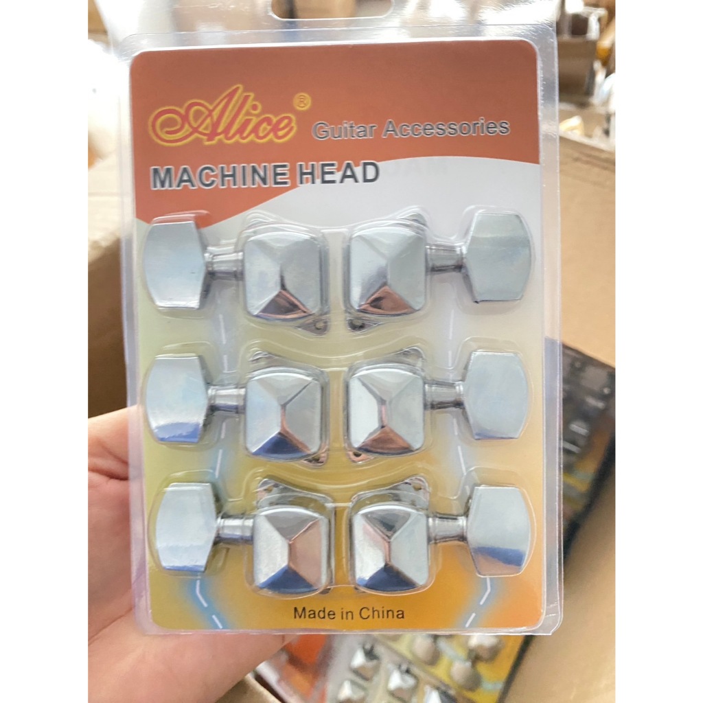 พร้อมส่ง ลูกบิดกีต้าร์ฏโปร่ง ครบชุด 6 สาย (ลูกบิด Yamaha)