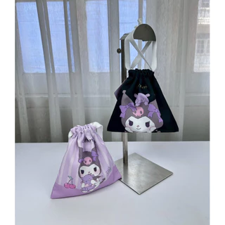 Moshi Moshi กระเป๋าหูรูด ถุงหูรูด ลาย Kuromi ลิขสิทธิ์แท้