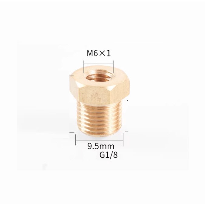 ข้อต่อทองเหลือง M6,M8,M10,M12,M14 เป็นขนาด 1 หุน , 2 หุน