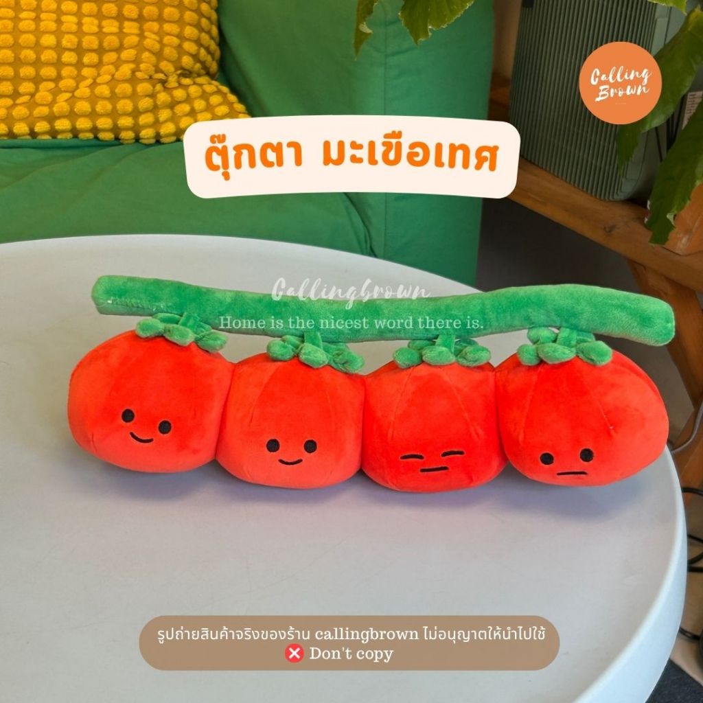 callingbrown [🍅พร้อมส่ง🍅] ตุ๊กตา มะเขือเทศ หมอน