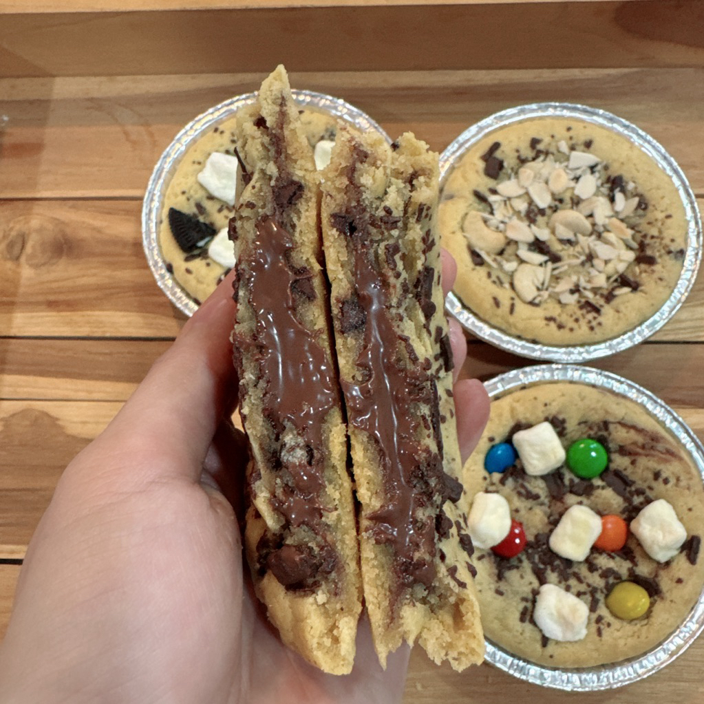 🍪 ซอฟคุกกี้ถาด หรือคุกกี้ถ้วย ขนาดครึ่งปอนด์ เข้มข้น 🍫ไส้นูเทลล่าเยอะมาก