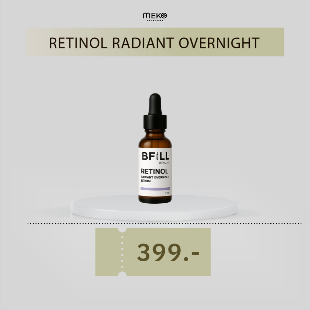 เซรั่มลดเลือนริ้วรอย ให้ผิวดูเรียบเนียนและอ่อนเยาว์ขึ้น BFILL-RETINOL RADIANT OVERNIGHT 15 ML