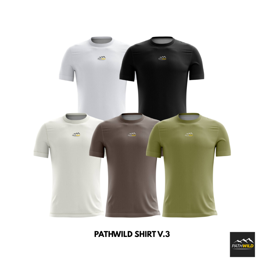 เสื้อ PATHWILD SHIRT V.3 CUBIC AIR ใส่วิ่งออกกำลังกายหรือกิจกรรมกลางแจ้ง เนื้อผ้าให้สัมผัสที่ดีบางเบาระบายอากาศได้ดี