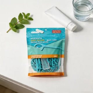 ส่งฟรี 🧋ไหมขัดฟัน watsons แพค 300 ด้าม ไหมขัดฟัน