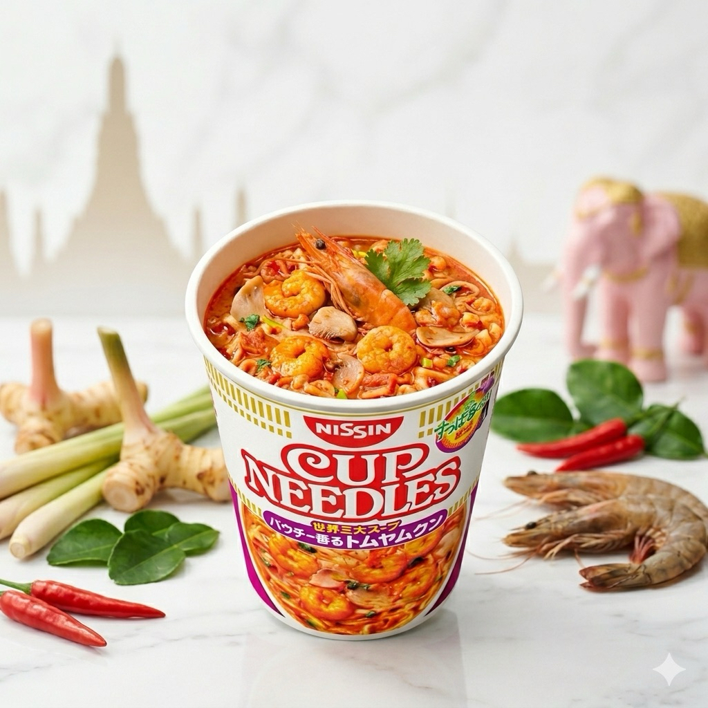 พร้อม​ส่ง​ใน​ไทย​🍜 มาม่าต้มยำกุ้งคัพ Nissin ญี่ปุ่น NISSIN Noodle ต้มยำกุ้ง