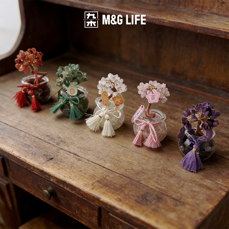 M&G LIFE Early Cherry Good Luck Series Wishing Tree Blind Box Ornament Crystal Decorations