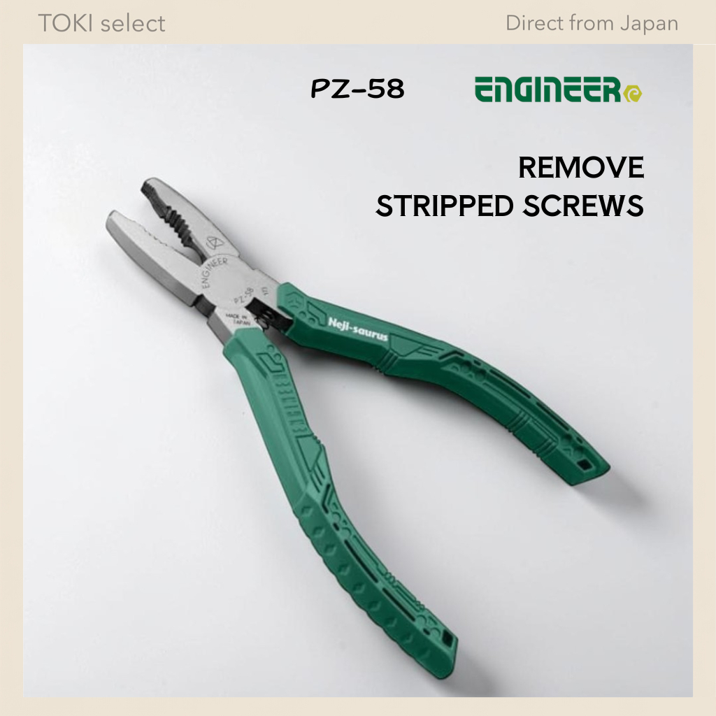 ENGINEER PZ-58 Screw Removal Pliers Stripped Screw Remover Tool Japan