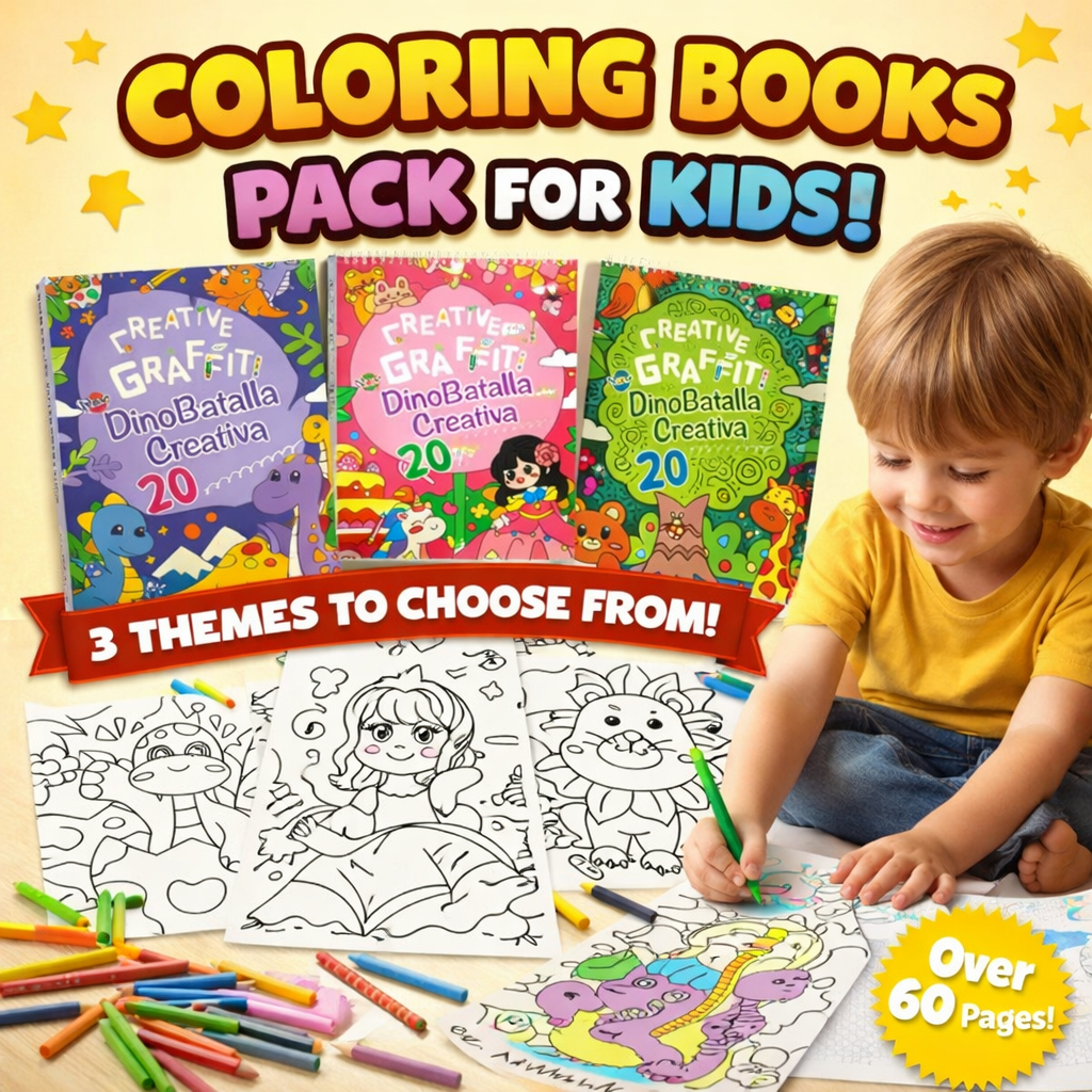 KiKi สมุดระบายสีเด็ก พร้อมสติ๊กเกอร์ ของขวัญเด็ก ของเล่นเสริมพัฒนาการ ลายสัตว์ เจ้าหญิง ไดโนเสาร์