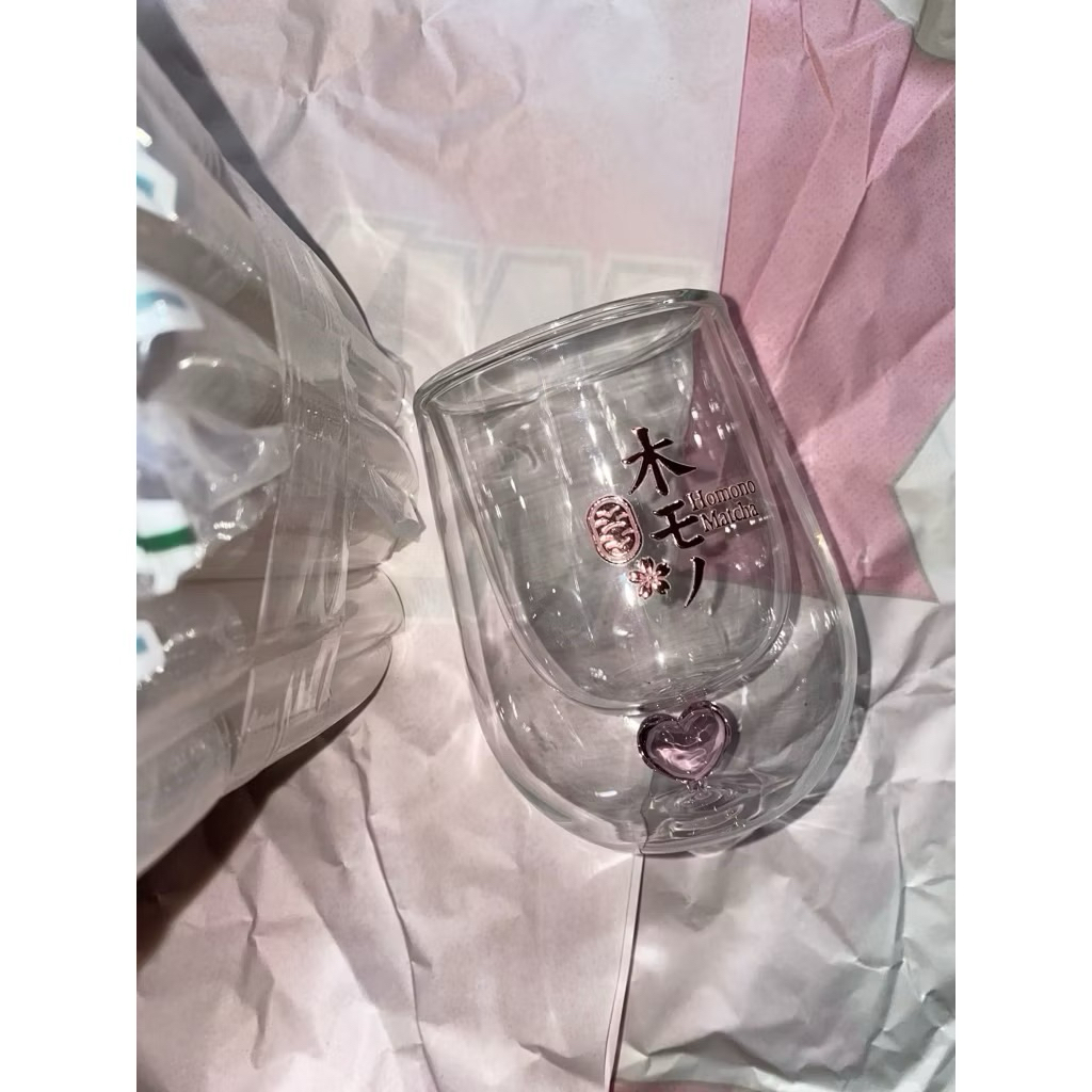 Homono glass series pink heart 250ml ของใหม่นะคะ