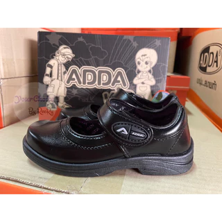 New‼️ รองเท้านักเรียนอนุบาลชาย หนังดำล้วน ADDA 41A05