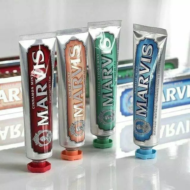 Marvis Mint Toothpaste Whitening Sparkle 85ml 75ml,85ml ยาสีฟัน จากอิตาลี ฟันลื่นสะอาดใช้ดีจริงๆ