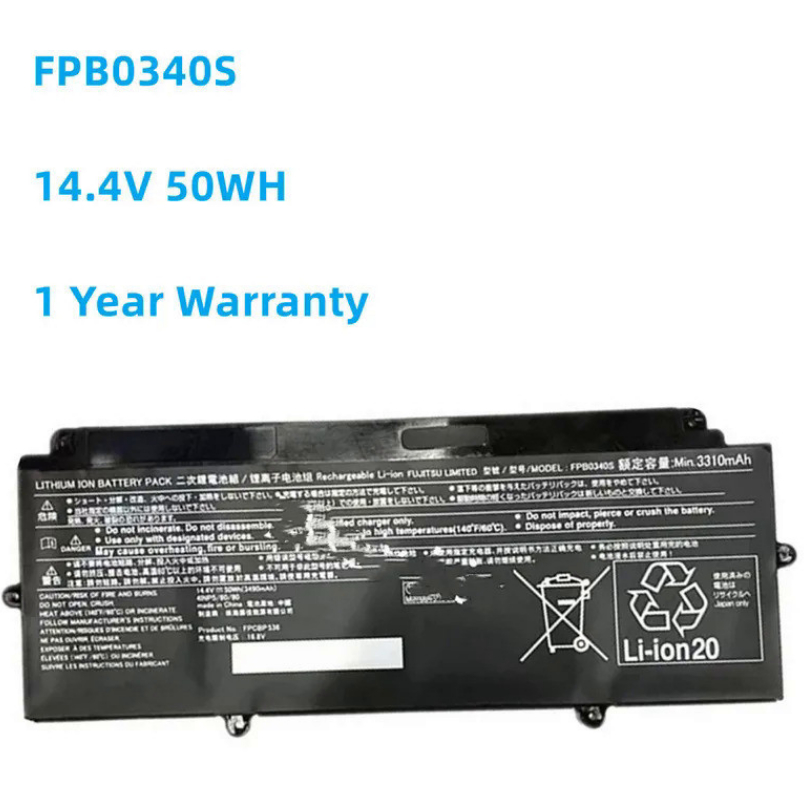ใหม่14.4โวลต์50WH 3310มิลลิแอมป์ชั่วโมง FPB0340S FPCBP536แบตเตอรี่นำไปใช้กับฟูจิตสึ LifeBook U937 U9