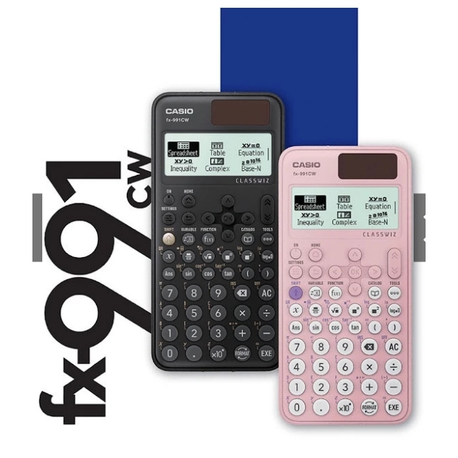 Casiocalculator เครื่องคิดเลขวิทยาศาสตร์ รุ่น FX-991CW-สีดำ / FX-991CW-PK-สีชมพู รุ่นใหม่ล่าสุดในซีร