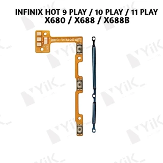 สําหรับ infinix Hot 9 10 11 Play Power volume ปุ่มด้านข้าง Flex Cable Keys ปุ่มปิดระดับเสียงปุ่มขึ้นและลงด้านข้างอะไ