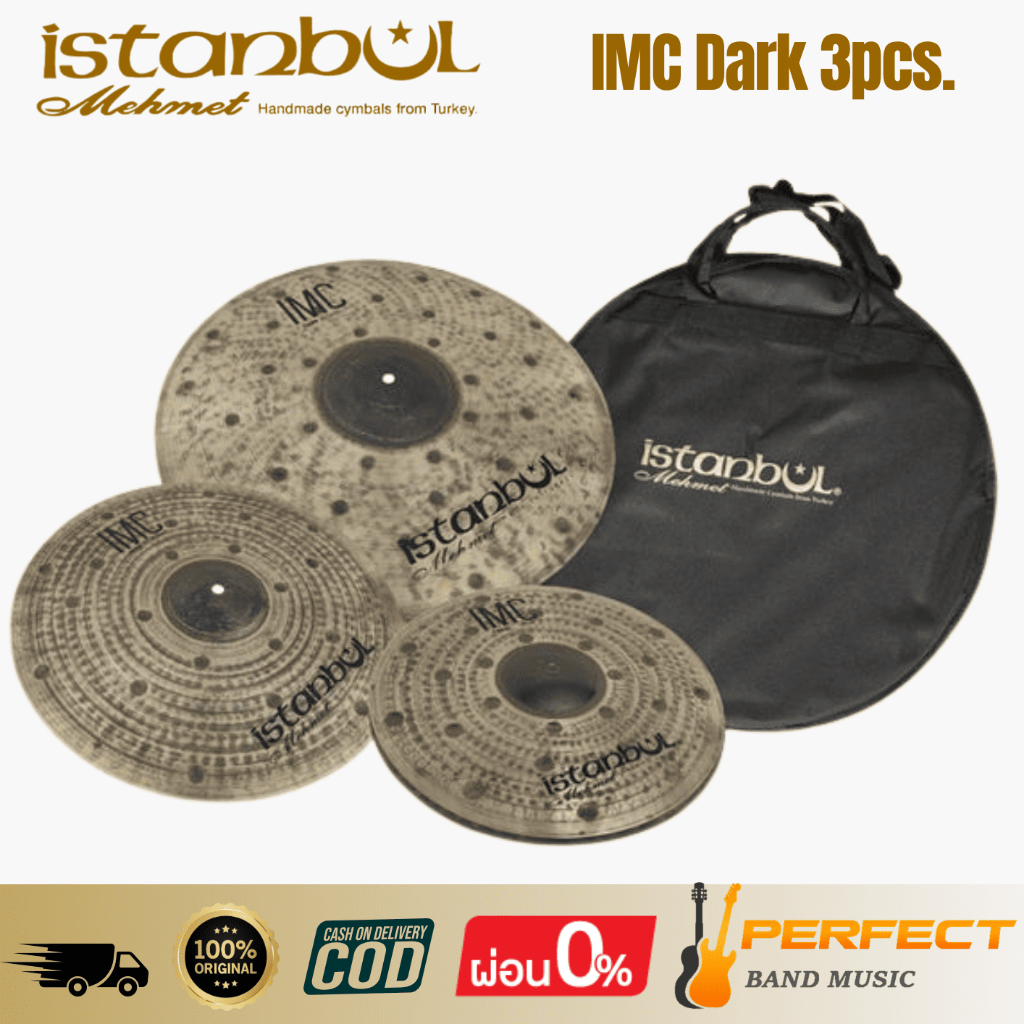 ฉาบกลองชุด Istanbul Mehmet IMC Dark 3pcs. Cymbal Set * กรุณาสอบถามก่อนสั่งซื้อ *