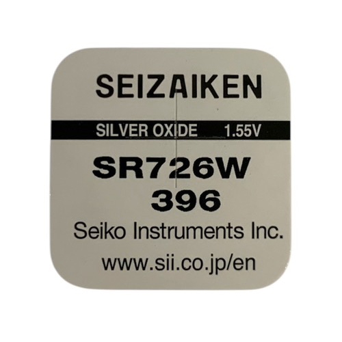 ถ่านกระดุม Seizaiken SR726W / 396 แบ่งจำหน่าย แบบ 1 ก้อน,5 ก้อน
