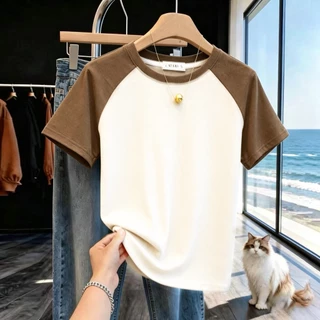 M-3XL เสื้อฟิต เสื้อกว้างขวาง สะดวกสบาย เสื้อยืด ผู้ หญิง เสื้อผ้าสาว อวบไซซ์ใหญ่ เสื้อเซ็กซี่แซ่บๆ