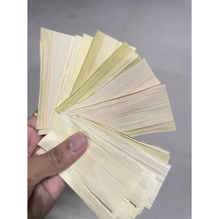 ใบจากขาวมัดยาง จากลอก ทำมือ มัดขาว