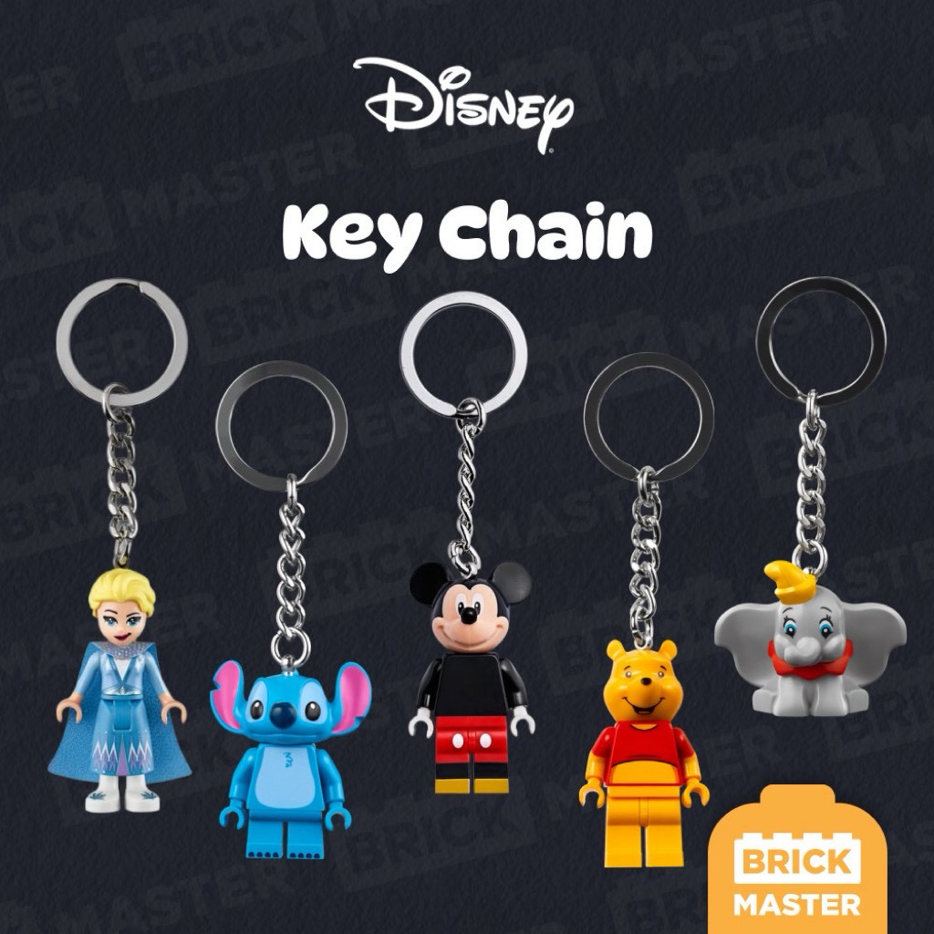 Lego Keychain Disney เลโก้ของแท้ ดีสนี่ย์ พวงกุญแจ