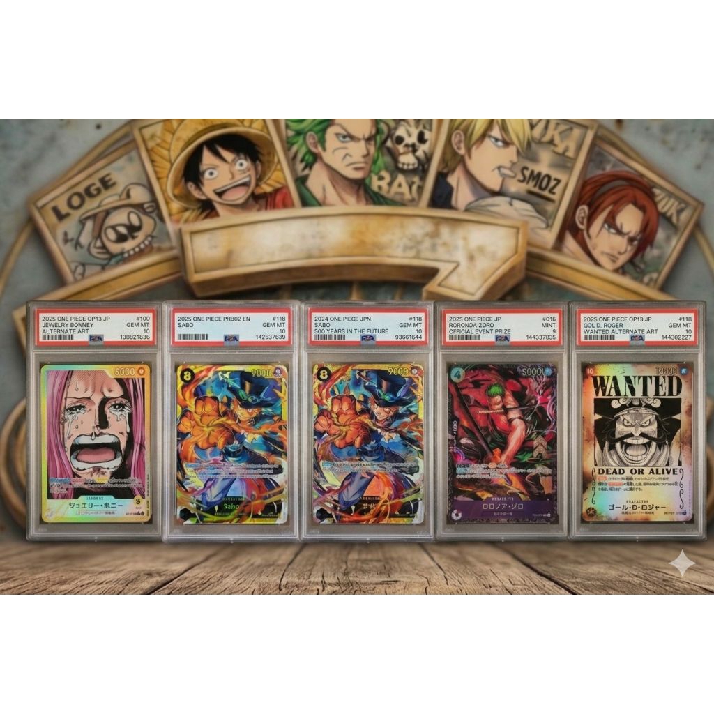 ONE PIECE CARDS PSA9-10 ของแท้ 100%