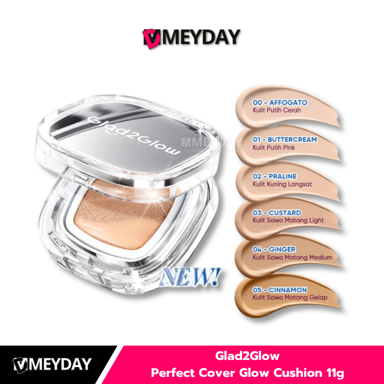 Glad2Glow Perfect Cover Glow Cushion 11g แกลดทูโกลว์ เพอร์เฟกต์ คัฟเวอร์ โกลว์ คุชชั่น