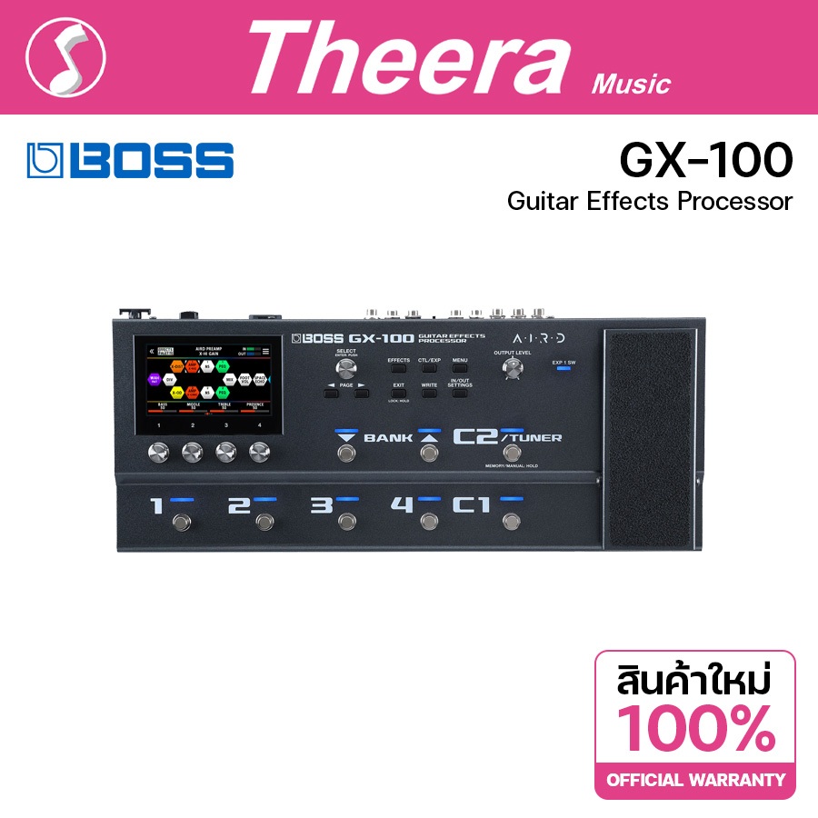 BOSS GX-100 มัลติเอฟเฟคกีตาร์ BOSS รับประกันจากศูนย์ตัวแทนประเทศไทย