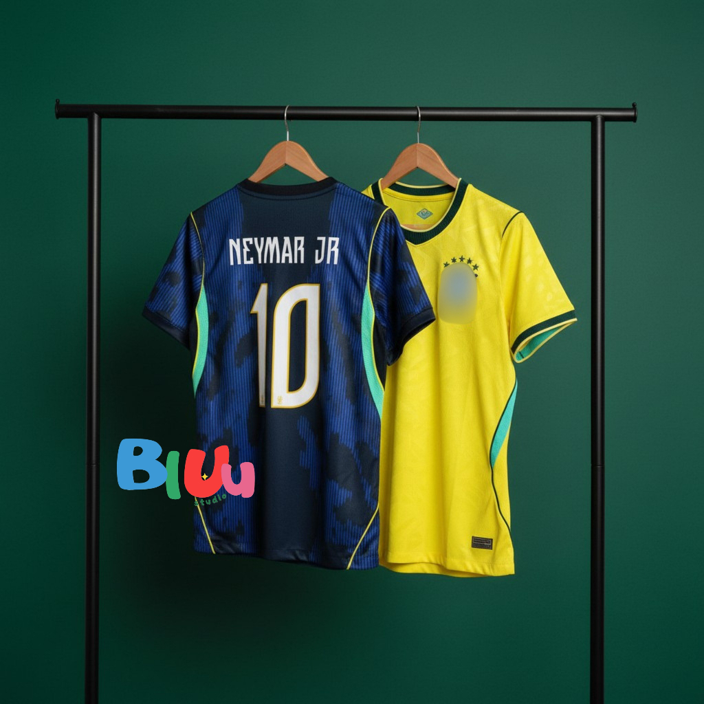 (S-4XL) เสื้อฟุตบอล ทีมชาติ Uราซิa 2 สี เหย้า/เยือน Home "บoลโลก 2026" (3A) เกรดแฟนบอล โลโก้ปัก พร้อ