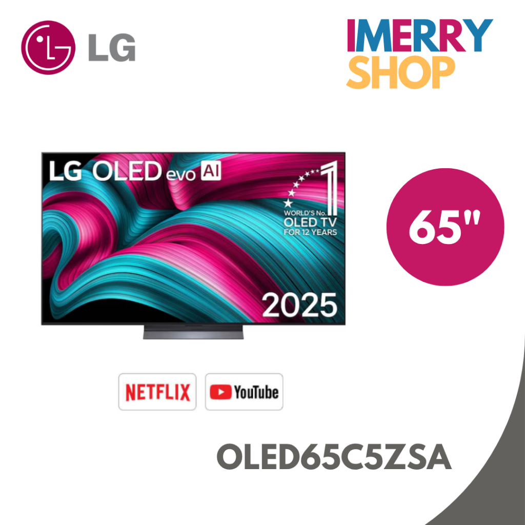 LG ทีวี 65" LG OLED evo AI C5Z 4K Smart TV 2025 รุ่น OLED65C5ZSA