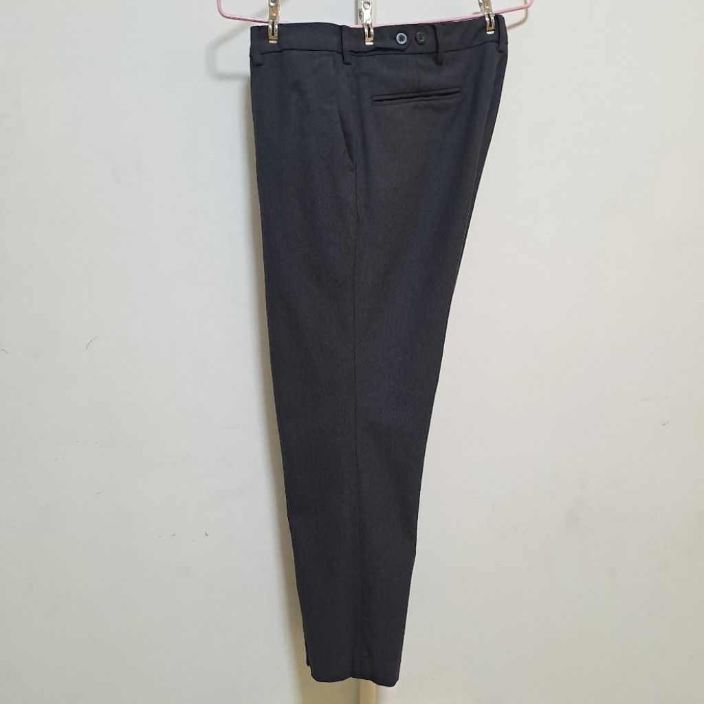 กางเกงสแล็คขายาว GQ Perfect Pant Size 33 สีเทาดำ