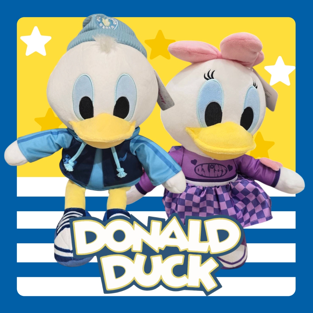[พร้อมส่ง] ตุ๊กตา  Disney - Donald Duck Daisy Duck ดิสนีย์ลิขสิทธิ์แท้ 100% มีป้ายครบทุกตัว