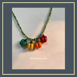 สร้อยคอดินปั้น clay necklace