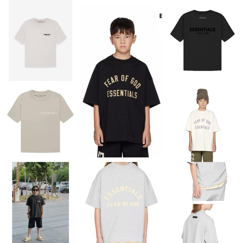 🇹🇭พร้อมส่งในไทย เสื้อ กางเกง  𝙀𝙎𝙎𝙀𝙉𝙏𝙄𝘼𝙇𝙎  รุ่นใหม่ ใส่หล่อปังมากค๊าบแม่ๆ วัยรุ่นกำลังฮิต รุ่นนี้งานป้าย สกรีนนูนเป๊ะ