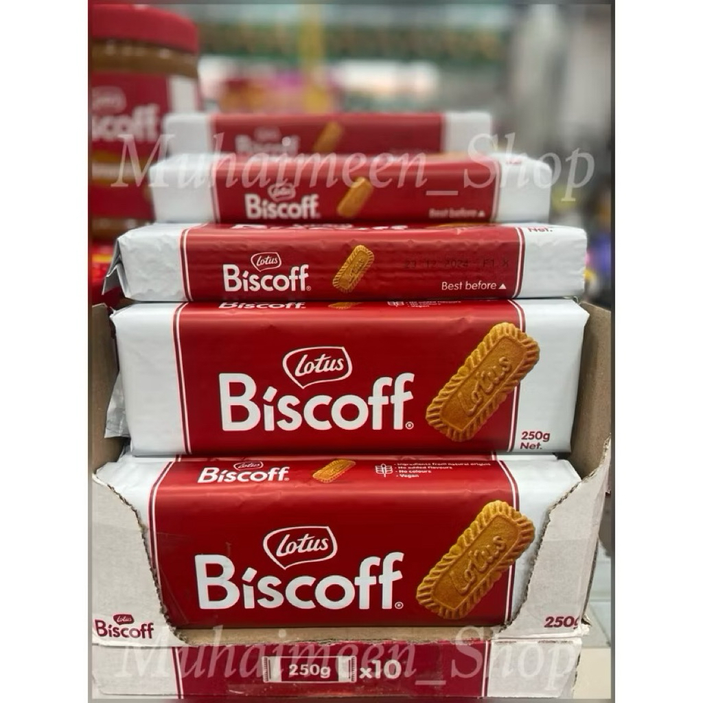 ขนม lotus biscoff Biscuit รสคาราเมล ขนาด 250 g.