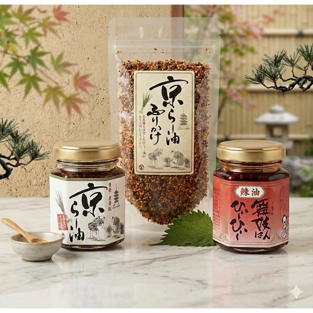 พร้อม​ส่ง​ ผงโรยข้าวเกียวโตร้านดัง ฟุริคาเคะ ผงโรยข้าวญี่ปุ่นรสเผ็ด Kyo RaYu Furikake 80g ของฝากยอดฮิตจากเกียวโต