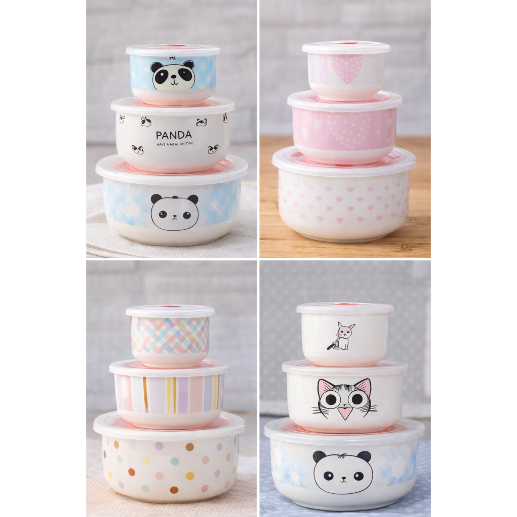 SALE!! กล่องข้าว ชามเซรามิค Set 2-3 ชิ้น