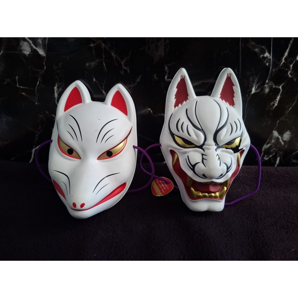 หน้ากากจิ้งจอกญี่ปุ่น คัทสึเนะ-Kitsune Mask Japan ของแท้จากญี่ปุ่น