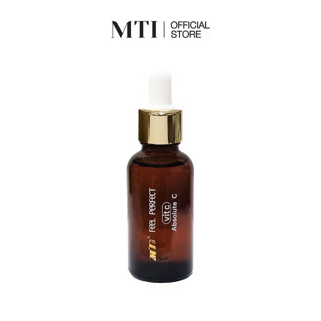 MTI (เเท้💯/ส่งไว) Feel Perfect VIT C ABSOLUT C สูตรใหม่!เข้มข้นกว่าเดิม เซรั่มวิตามินซี 100% เพื่อผิวกระจ่างใส 30ml.