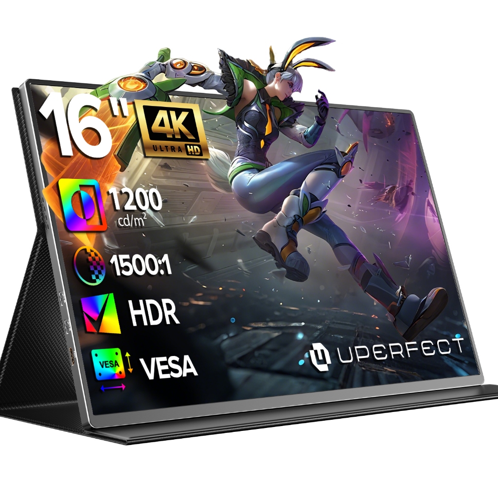 UPERFECT 4K Computer Monitor จอพกพา ขยายจอแล็ปท็อป 13.3/15.6/17.3" IPS UHD  USB C Monitor[100% sRGB 